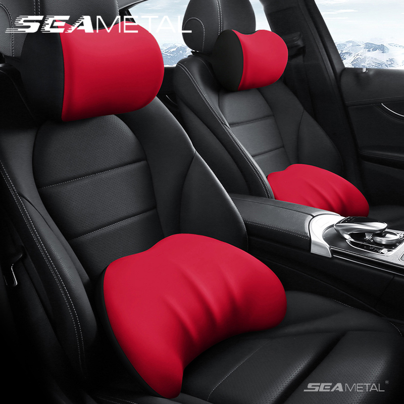 Memory Foam Car Neck Pillow Lumbar Support - SEAMETAL 자동차 머리 받침 베개 인체