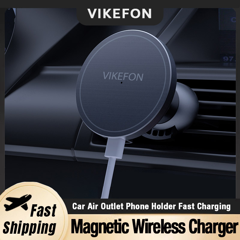 Magnetic Phone Holder For Car Vent - 자동차 공기 배출구 무선 충전기 전화