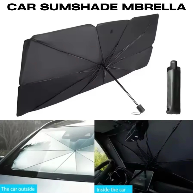 Car Sunshade Windshield Umbrella Foldable - 접이식 자동차 앞유리 차양 우산, 실버