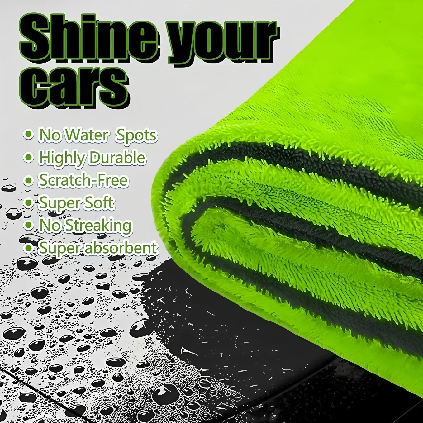 차량 건조 타월 초흡수성 스크래치 방지 1400GSM  - Microfiber Car Drying Towel Super Absorbent 리뷰 및 가격