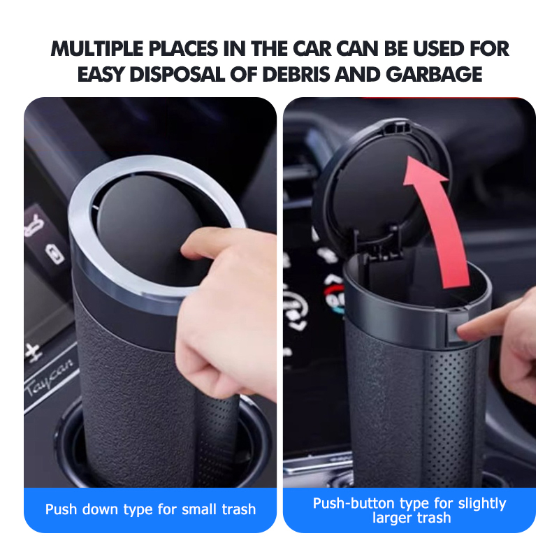 자동차 쓰레기통 내구성이 뛰어난 방수 ABS 쓰레기 보 - Waterproof Car Trash Can With Lid 리뷰 및 가격