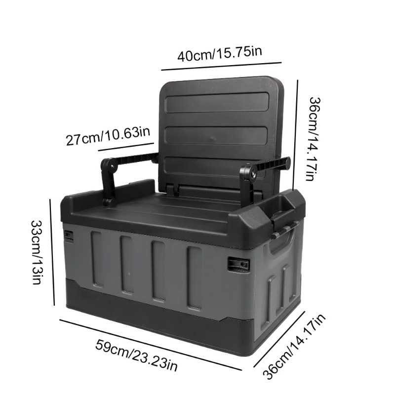 대형 접이식 보관 상자 휴대용 방수 컨테이너 야외 케이 - Car Trunk Organizer Foldable Storage Box 리뷰 및 가격