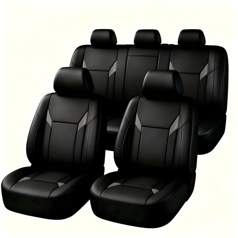 유니버설 핏 PU 가죽 자동차 시트 커버 풀세트, 부드 - Leather Car Seat Covers Full Set Universal 리뷰 및 가격