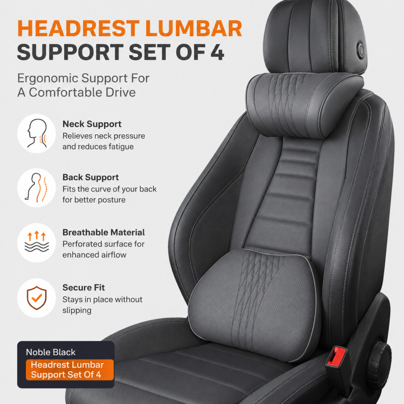 자동차 헤드레스트 목베개 메모리폼 요추 지지 쿠션 나파 - Memory Foam Car Neck Pillow Lumbar Support 리뷰 및 가격