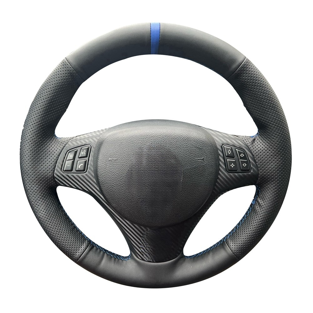 맞춤형 브레이드 자동차 핸들 커버, 미끄럼 방지 가죽, - Car Steering Wheel Cover Anti Slip Breathable 리뷰 및 가격