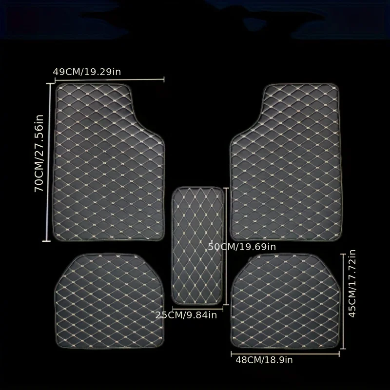 5피스 유니버설 자동차 바닥 매트 세트, 방수 PU 가 - Car Floor Mats Universal Waterproof Leather 리뷰 및 가격