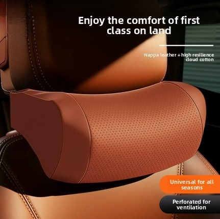 메모리폼 차량 목베개 PU 가죽 차량 헤드레스트 베개  - Memory Foam Car Neck Pillow Lumbar Support 리뷰 및 가격