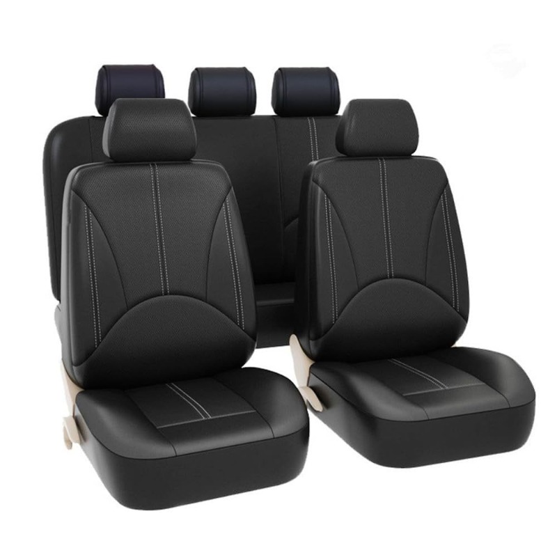 유니버셜 블랙 PU 가죽 자동차 시트 커버 풀세트 4/ - Leather Car Seat Covers Full Set Universal 리뷰 및 가격